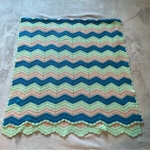 Hand Made Crocheted Blanket Throw Blanket